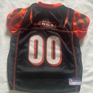 NFL Cincinnati Bengals Dog Jersey - Black and Orange